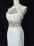Charming Prom Dress Halter Backless Split Prom Gown Evening Dress Gala Dress HZ0319