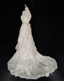Elegant A Line Strapless Pleated Wedding Dress HZ0319