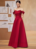 Elegant Prom Dress A Line Wine Red Prom Gown Evening Dress Gala Dress Dress HZ0319