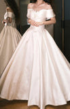 Pretty Prom Dress A Line Off Shoulder Pleated Prom Dress Evening Dress Gala Dress HZ0319