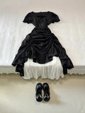 Beauty Prom Dress Square Neck Pleated Prom Dress Evening Dress Party Dress HZ0319