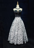Elegant Prom Dress A Line Sweetheart Print Prom Gown Gala Dress Evening Dresses HZ0319