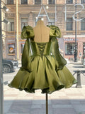 Sweet Homecoming Dress Spaghetti Straps Pleated Evening Dresses Birthday Party Dress Short Prom Gown HZ0319