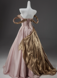 Sweet Prom Dress Pink Sweetheart Pleated Ball Gown Gala Dress Evening Dress HZ0319