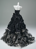 Gorgeous Prom Dress Strapless Pleated Tiered Ball Gown Gala Dress Evening Dress HZ0319