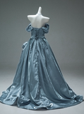 Elegant Prom Dress Off Shoulder Pleated Prom Gown Evening Dresses Masquerade Ball Gala Dress HZ0319