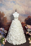 Elegant Wedding Dress Strapless Pleated Prom Gown Evening Dress Gala Dress HZ0319