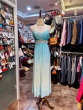 Sweet Prom Dress Spaghetti Straps Pleated Crystal Prom Gown Evening Dress Gala Dresses HZ0319