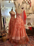Unique Prom Dress Spaghetti Straps Pleated Birthday Party Dress Gala Dress Evening Dress HZ0319