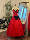 Pretty Prom Dress A Line V-neck Pleated Evening Dress Gala Dress HZ0319