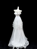 Gorgeous Prom Dress A Line V-neck Sequins Tulle Evening Dress Gala Dress HZ0319