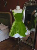Cute Homecoming Dress Velvet A Line Square Neck Short Prom Dress Birthday Party Dress Cocktail Dress HZ0319