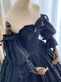 Stunning Prom Dress Black Square Neck Pleated Evening Dress Ball Gown Birthday Party Dress HZ0319