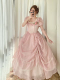 Cute Prom Dress Square Neck Pleated Lace Evening Dress Ball Gown Sweet 16 Dress Birthday Party Dress HZ0319
