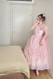 Cute Prom Dress Square Neck Pleated Lace Evening Dress Ball Gown Sweet 16 Dress Birthday Party Dress HZ0319