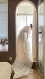 Stunning A Line Long Sleeve Lace Tulle Wedding Dress HZ0319