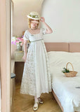 Sweet Summer Dress A Line Square Neck Pleated Women Dress Date Dress HZ0319