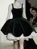 Charming Homecoming Dress Spaghetti Straps Pleated Short Prom Dress Party Dress HZ0319