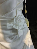Charming A Line Strapless Pleated Wedding Dress HZ0319