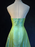 Pretty Prom Dress A Line Strapless Pleated Beaded Evening Dress Gala Dress HZ0319