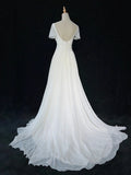 Elegant Prom Dress A Line Crew Neck Pleated Gala Dress Evening Dress HZ0319