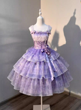 Sweet Prom Dress Spaghetti Straps Pleated Cocktail Dress Homecoming Dress Princess Dress HZ0319