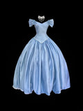 Beauty Prom Dress V-neck Pleated Ball Gown Sweet 16 Dress Evening Dress HZ0319