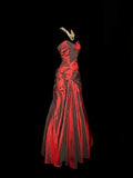 Stunning Prom Dress A Line Red Sweetheart Pleated Gala Dress Evening Dress Party Dress HZ0319