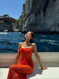 Pretty Women Dress Sweetheart Fitted Vacation Dress Seaside Party Dress Summer Date Dress HZ0319