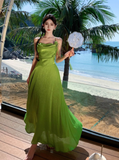 Beauty Summer Dress Halter Pleated Women Dress Vacation Seaside Dress Date Dress Party Dress HZ0319