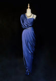 Pretty Prom Dress One Shoulder Pleated Evening Dresses Gala Dress Party Dress HZ0319