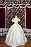 Sweet Prom Dress Off Shoulder Lace Pleated Ball Gown Birthday Dress Evening Dress HZ0319