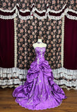 Gorgeous Prom Dress Purple Strapless Pleated Evening Dress Gala Dress HZ0319