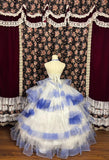 Pretty Prom Dress Halter Pleated Tulle Evening Dress Birthday Party Dress Ball Gown HZ0319