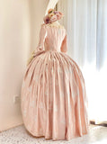 Sweet Prom Dress Square Neck Pleated Ball Gown Evening Dress Birthday Party Dress Quinceanera Dress HZ0319