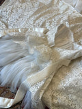 Elegant Sweetheart Lace Tulle Tiered Wedding Dress HZ0319