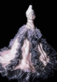 Stunning Prom Dress Crew Neck Ruffle Evening Dress Birthday Party Dress Quinceanera Dress HZ0319
