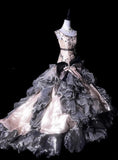 Stunning Prom Dress Crew Neck Ruffle Evening Dress Birthday Party Dress Quinceanera Dress HZ0319