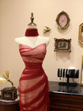 Stunning Prom Dress Sweetheart Pleated Tulle Mermaid Evening Dress Gala Dress HZ0319