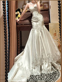 Gorgeous Sweetheart Pleated Mermaid Wedding Dress HZ0319