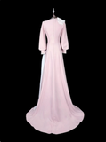Elegant Mother of Bride Dress A Line Long Sleeve Mother of Bride Dress HZ0319
