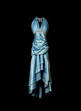 Charming Prom Dress V-neck Pleated Tiered Long Prom Dress Evening Dress Birthday Party Dress HZ0319