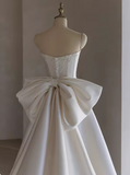 Elegant Wedding Dress A Line Strapless Wedding Dress HZ0319