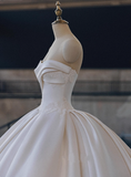 Elegant Wedding Dress Strapless Pleated Wedding Dress HZ0319