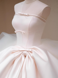 Elegant Wedding Dress Strapless Pleated Tulle Wedding Dress HZ0319