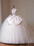 Elegant Wedding Dress Strapless Pleated Tulle Wedding Dress HZ0319