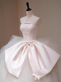 Elegant Wedding Dress Strapless Pleated Tulle Wedding Dress HZ0319