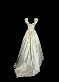 Charming Wedding Dress A Line Off Shoulder Flower Pleated Wedding Dress HZ0319