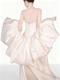 Beauty Wedding Dress A Line Strapless Floral Wedding Dress HZ0319