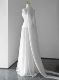 Charming Wedding Dress A Line Strapless Pleated Tulle Wedding Dress HZ0319